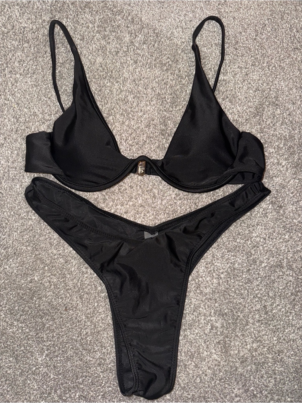 Black Two-Piece Bikini Set